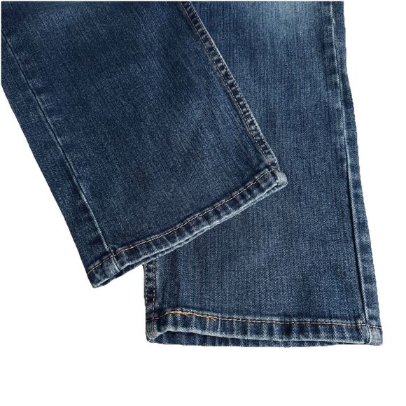 Levis 505 Jeans Mens Size 36x32 Measures 36x31 Blue Straight Leg Denim Stretch - Picture 6 of 9